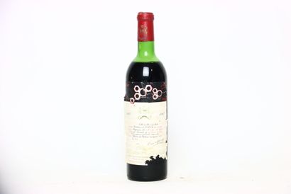 1 bottle of red PAUILLAC 1967, CHÂTEAU MOUTON...