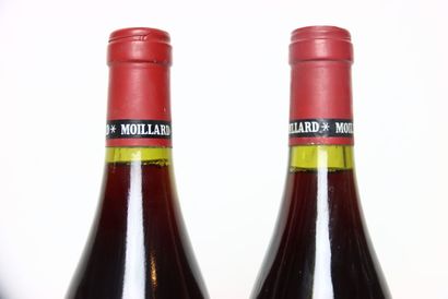 null 2 bouteilles de BOURGOGNE HAUTES-CÔTES-DE-NUITS rouge 1988, MOILLARD. Étiquettes...