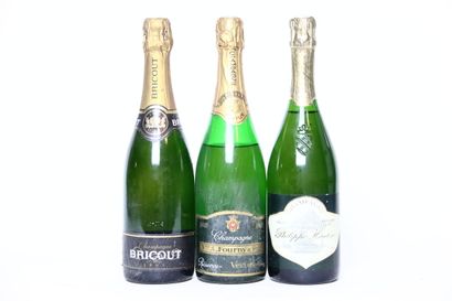 null 1 bottle of CHAMPAGNE BRUT blanc NM, BRICOUT.
1 bottle of CHAMPAGNE BRUT blanc...