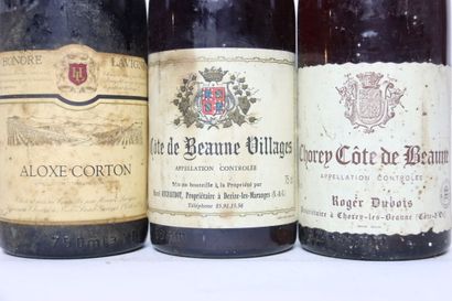 null 1 bouteille d'ALOXE-CORTON rouge 1986, HONORÉ LAVIGNE.	
1 bouteille de CÔTE-DE-BEAUNE-VILLAGES...