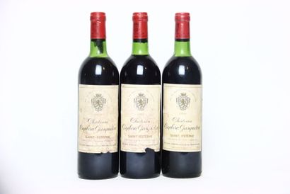 3 bottles of red SAINT-ESTÈPHE 1982, CHÂTEAU...