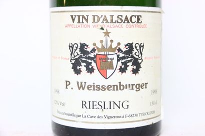 null 1 magnum of white RIESLING 1998, P. WEISSENBURGER.
