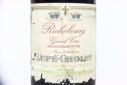 null 1 bottle of red RICHEBOURG 1987, LUPÉ-CHOLET. Label slightly damaged. 
