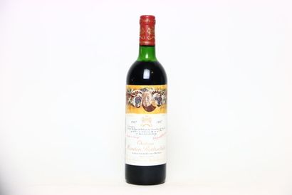 1 bottle of red PAUILLAC 1987, CHÂTEAU MOUTON-ROTHSCHILD....