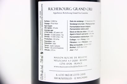 null 1 bottle of RICHEBOURG red 2018, MAISON ROCHE DE BELLENE.
