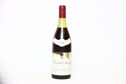 null 1 bottle of CLOS DE LA ROCHE red 1984, DOMAINE PIERRE AMIOT. Label slightly...