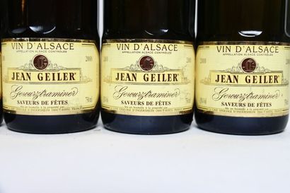 null 6 bottles of white GEWURZTRAMINER 2000, CAVE JEAN GEILER. 
