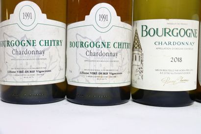 null 2 bottles of white BOURGOGNE 1991, VIRÉ-DURIF.
1 bottle of white BOURGOGNE 2018,...