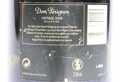 null 1 bottle of CHAMPAGNE BRUT "Cuvée Dom Pérignon" white 2004, MOËT & CHANDON....