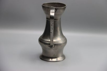 null NANCY or TOUL. Baluster open measure, handle with thumb stop. Mark of gauging...