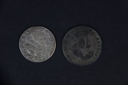 null Danzig. Lot De 2 Monnaies Argent Dont 30 Groszy 1763. Etat Tb Et Ort 1626 Etat...