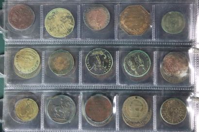 null Miscellaneous. Binder Of About 200 Various Medals And Tokens. Mainly Brass And...