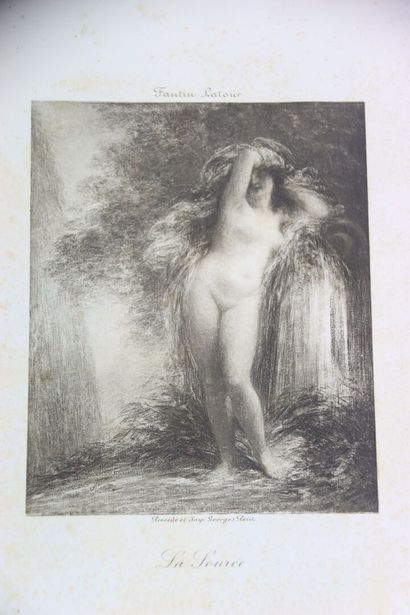  Henri Fantin-Latour (1836-1904). La Source. Gravure en noir et blanc. Dimensions:... Gazette Drouot
