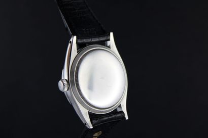 null ROLEX Explorer ref. 6350 circa 1953
Steel bracelet watch. Round oyster case....