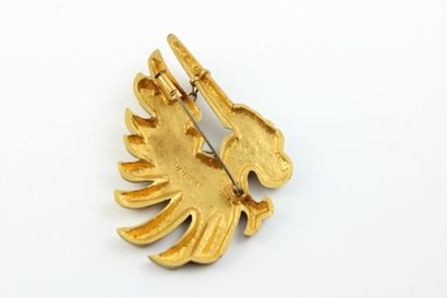 null Line VAUTRIN (1913-1997)
Broche aile et glaive
Bronze doré
Signée
Dimensions:...