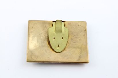 null Line VAUTRIN (1913-1997)
Clip à décor de deux chimères symétriques
Bronze doré...