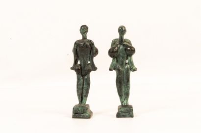  LOUIS CANE (born 1943)
Bronze statuettes representing a woman's body
Dimensions:... Gazette Drouot