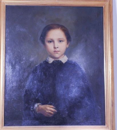 Ecole de la fin du XIXème siècle, 

Portrait...