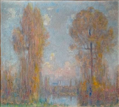 Paul BOCQUET (1868-1947), Paysage aux arbres

Gouache sur isorel signé en bas à gauche

46...