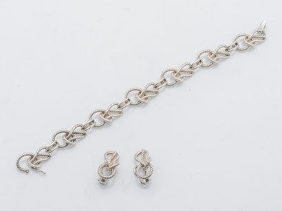 Gaetan de PERCIN Bracelet en argent (925 millièmes) composé d’une succession de nœuds...