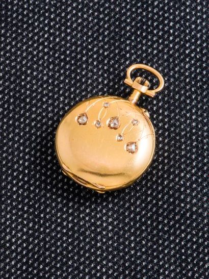 null Neck watch in 18-carat yellow gold (750 thousandths), end of the 19th century....