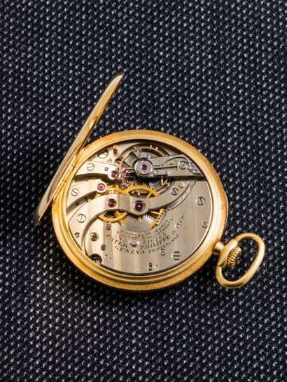 PATEK PHILIPPE & Co Pocket watch in 18-carat yellow gold (750 thousandths). The signed...