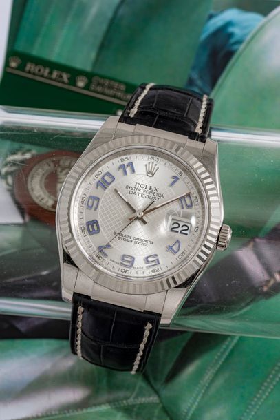 ROLEX (Oyster Perpetual Datejust – Or gris réf. 116139 série F), vers 2013

Rare...