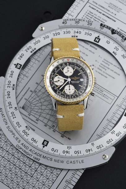 BREITLING BREITLING (Old Navitimer Chronograph - Gold & Steel Ref. 81610), circa...