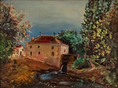null Jean DUFY (1888-1964),

Le Moulin à Preuilly sur Claisse

Huile sur toile signée...