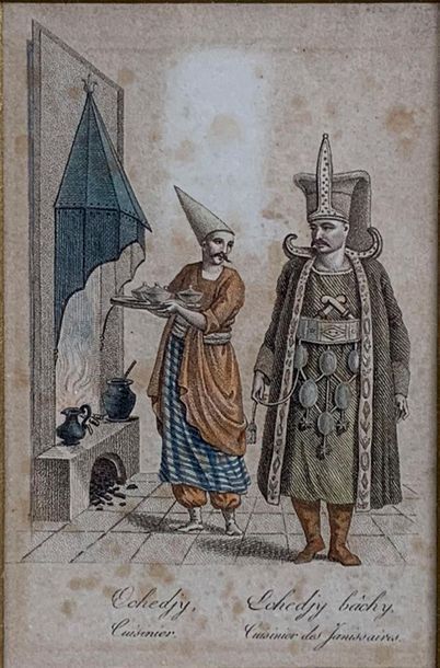null Janissary Cook 


Color Engraving 


12 x 8 cm at sight 


(Freckles)