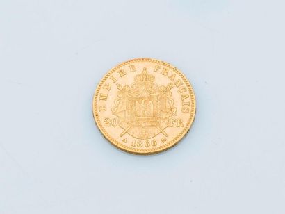 null Pièce de 20 francs or Napoléon III 1868.

Poids : 6,4 g