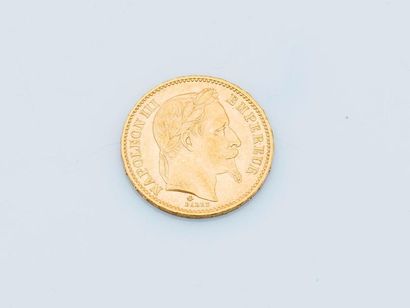 null Pièce de 20 francs or Napoléon III 1868.

Poids : 6,4 g
