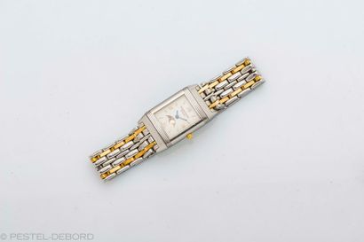 JAEGER LeCOULTRE, Reverso lady Or et Acier Ladies' watch with reversible case in...