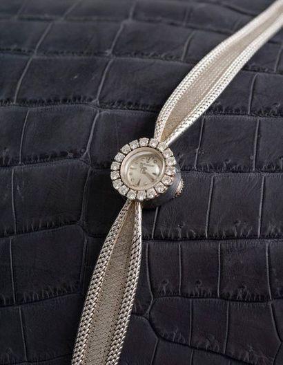 JAEGER LeCOULTRE - Duoplan - vers 1960 Ladies' watchband in 18-carat (750 thousandths)...