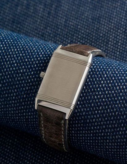 JAEGER LeCOULTRE - Reverso - vers 2000 Watch with reversible steel case, screwed...