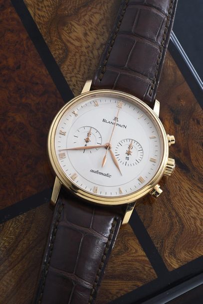 BLANCPAIN WHITE (VILLERET CHRONOGRAPHE GT / PINK GOLD REF. 4082.364255A ), circa...