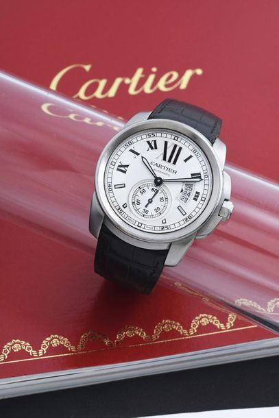 CARTIER CARTIER (Calibre de Cartier 42 - Silver ref. CRW7100037), circa 2012 

Large...