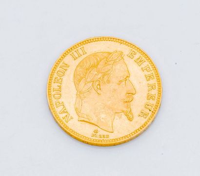 null 1 pièce de 100 francs or Napoléon III lauré 1869

Poids : 32,2 g