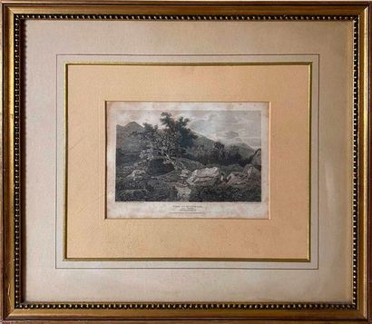 null Set of three engravings:

- View in scandal (12.5 x 17 cm on view) 

- The port...