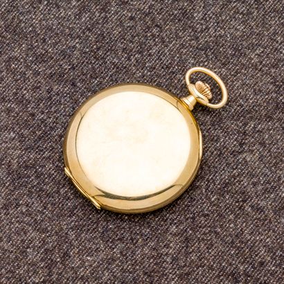 STOWA Montre de poche savonnette en or jaune 14 carats (585 millièmes) à sonnerie....