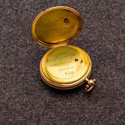 LEPINE à Paris, vers 1805 

Montre de poche en or jaune 18 carats (750 millièmes)...