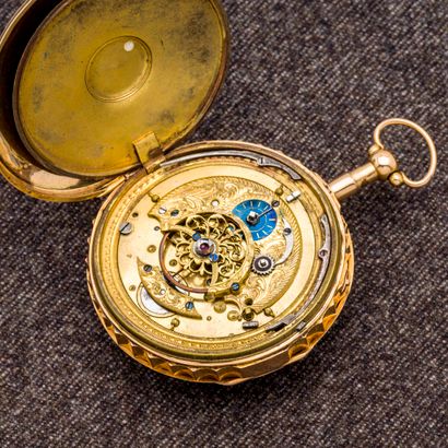 BREGUET à Paris, début du XIXème siècle 

Montre de poche en or jaune 18 carats (750...