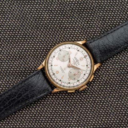 CORESA - Chronographe Suisse Montre bracelet chronographe en or jaune 18 carats (750...