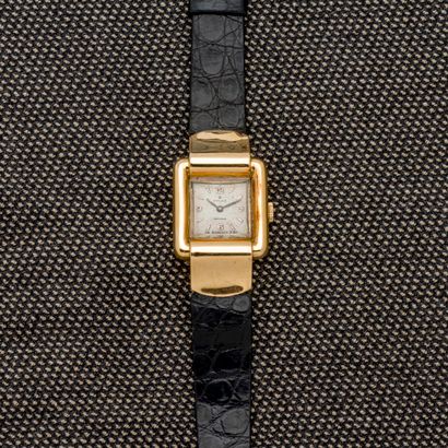 ROLEX Précision (Mouvement) Assembly wristwatch in 18-carat (750 thousandths) yellow...