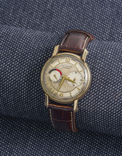 JAEGER-LECOULTRE FUTURMATIC, About 1950

Round watch in gold-plated metal with clip-on...