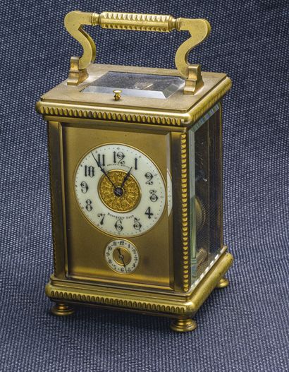 ANTONY BAILLY, Vers 1900 Travelling officer's clock with bell produced for the house...