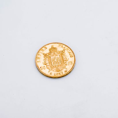 null Une pièces de 50 Francs or Napoléon III 1857

Poids brut : 16,1 g