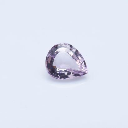 null Amethyst on 20.76 carat drop size paper.