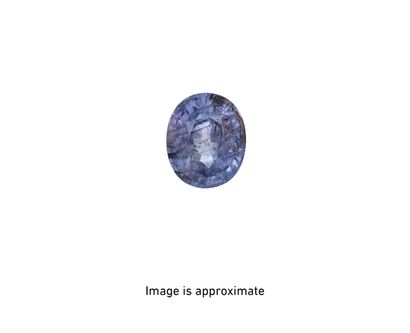 null Purple sapphire on oval-sized paper. 

Weight: 4.83 carats

Along with his GIA...