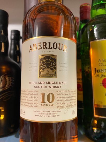 null 3 bouteilles de Whisky ABERLOUR Single Malt 10 years